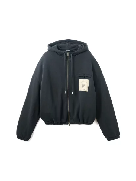 Bluza z kapturem Jacquemus niebieska