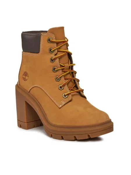 TIMBERLAND Fűzős rövid szárú csizmák Allington konyak / fekete barna