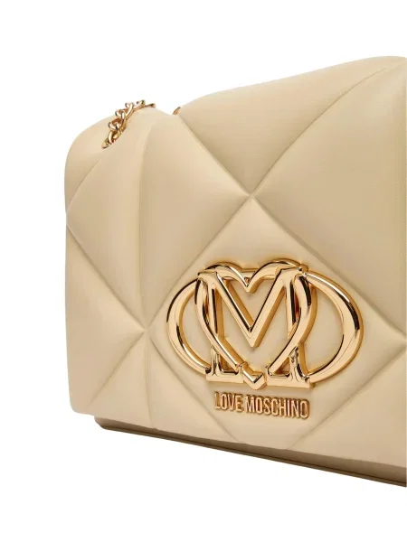Geantă LOVE MOSCHINO Bej alb