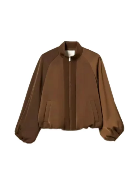 Kurtka bomber Twinset brązowy