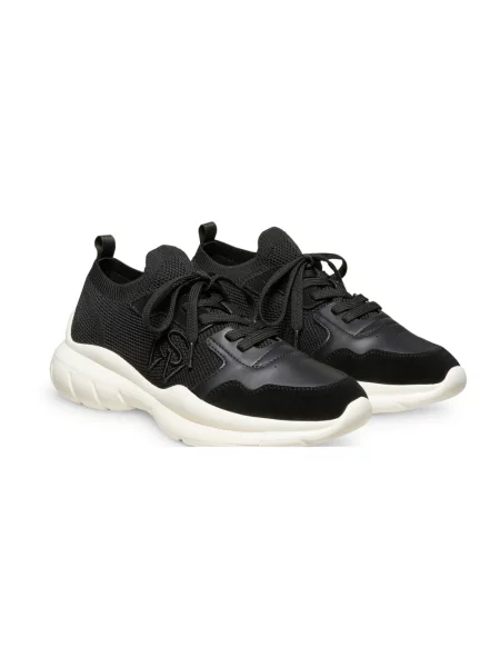 Sneakersy Stuart Weitzman skórzane czarne