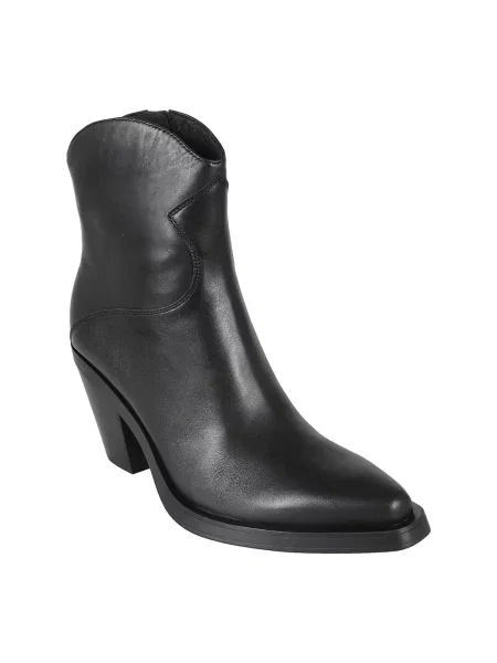 Buty do kostki Ash skórzane czarne