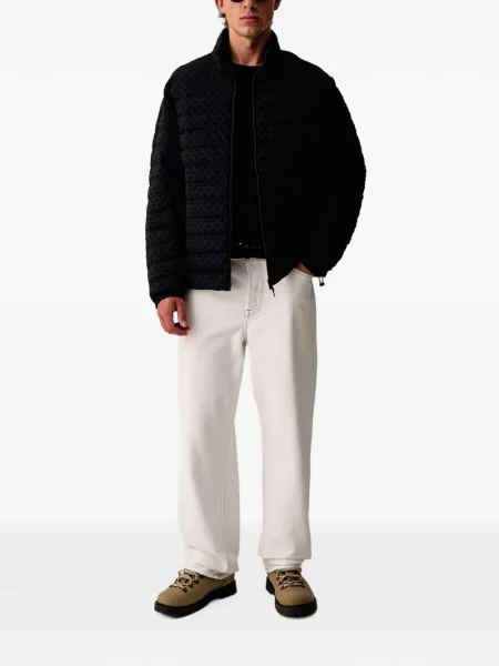 Matlasat geacă Armani Exchange cu imagine negru
