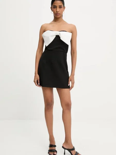 Answear Lab kombinezon z dekoltem okrągłym czarny