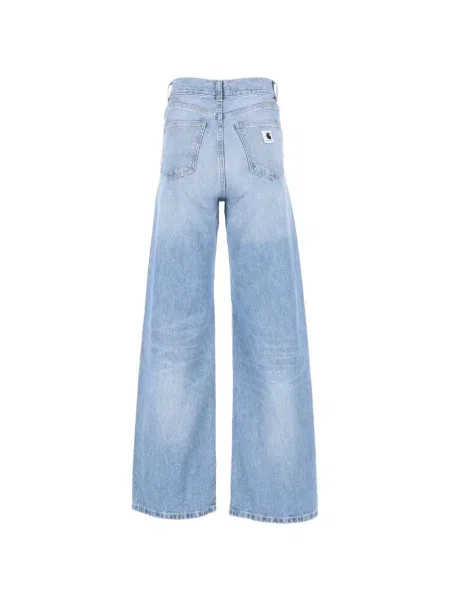 Blugi cu picior larg Carhartt Wip albastru