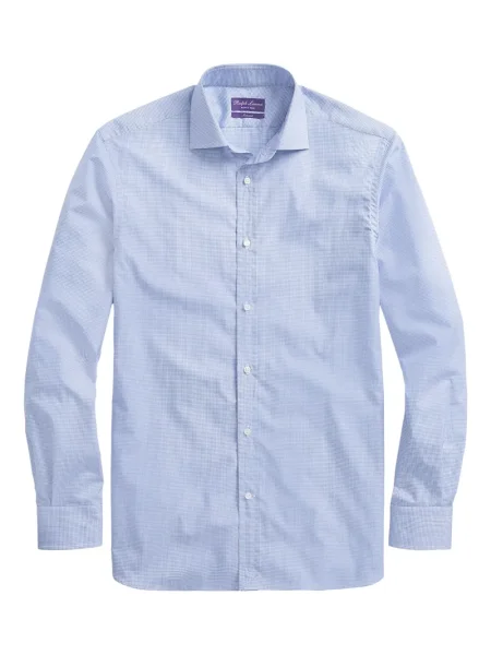 Kostkovaná košile Ralph Lauren Purple Label modrá