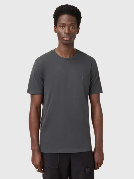 AllSaints Tričko BRACE tmavosivá