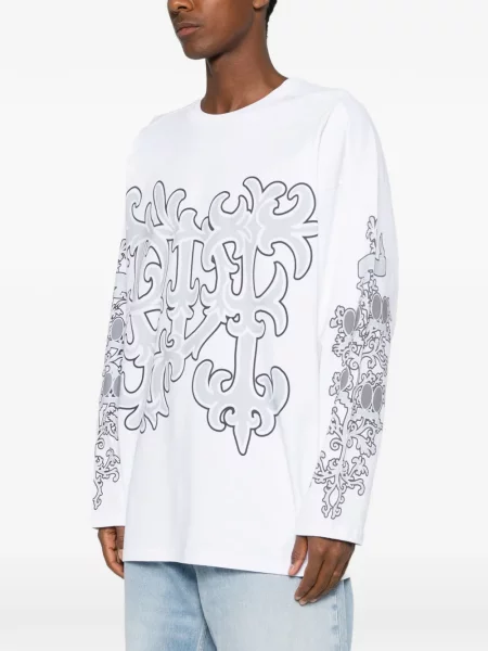 Lung tricou Pdf cu imagine alb