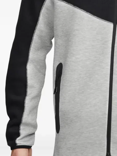 Hanorac cu glugă Nike din jerseu gri