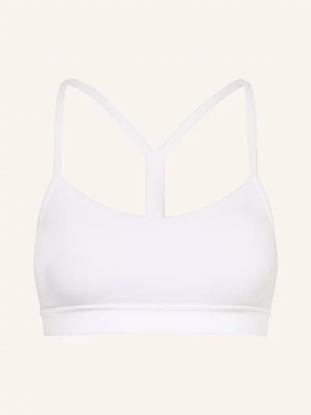 Lululemon Sportovní Podprsenka Flow Y bílá