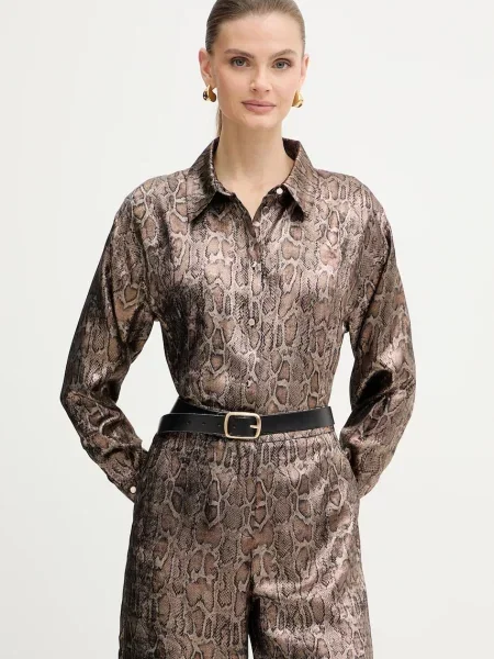 Morgan cămașă cu guler clasic relaxed CEBIL.F maro