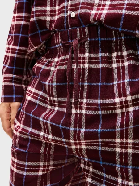 Картата піжама Tommy Hilfiger бордова