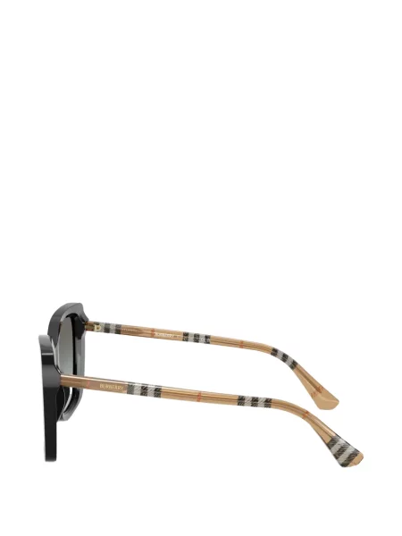 Kockás napszemüveg Burberry Eyewear fekete