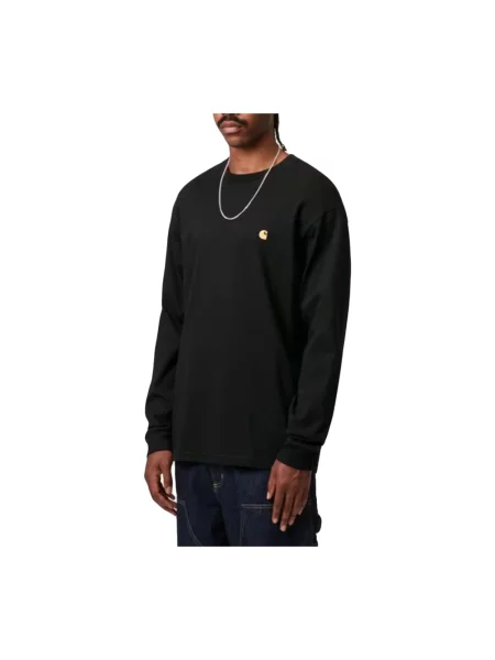 Carhartt WIP L/S Chase T-Shirt Mężczyźni Koszulki Carhartt WIP Size: M czarny