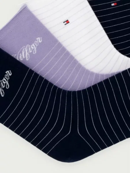 Tommy Hilfiger ponožky dámske s bavlnou fialová