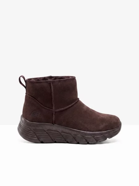 Botki marki Skechers z wkładką z pamięcią kształtu brązowe
