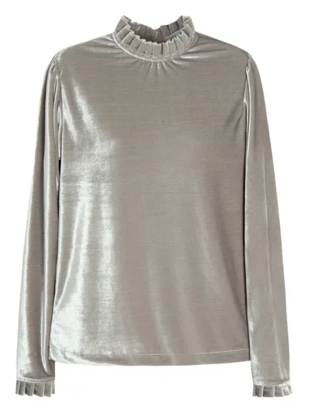 Bluza Isolda od samta s volanima siva