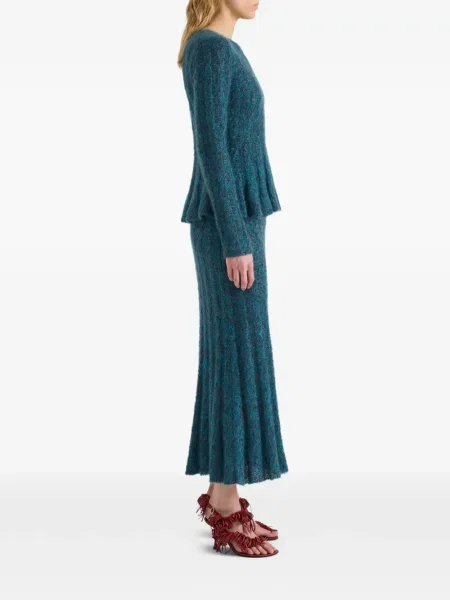 Fustă Proenza Schouler de mohair albastru