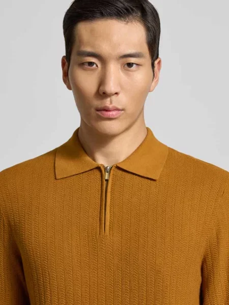 Koszulka polo o kroju oversized z czystej bawełny model ‘CRAN’ Selected Homme