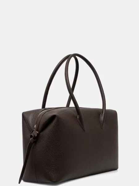 Кожаная сумка Yuzefi коричневая
