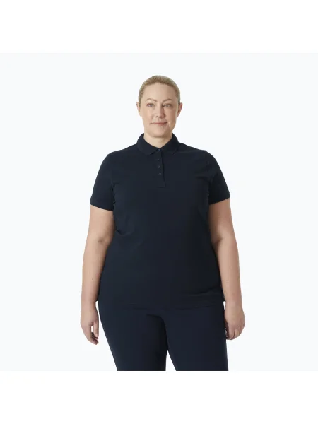 Tricou polo pentru femei Helly Hansen Crew Pique 2 Polo navy albastru închis
