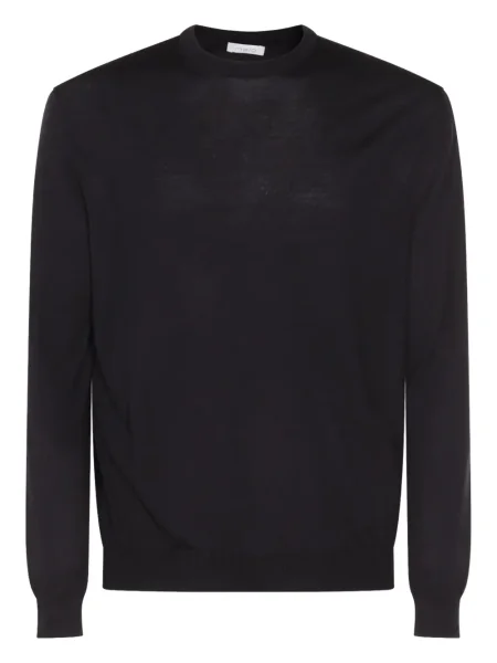 Pulover Malo din cașmir cu decolteu rotund albastru