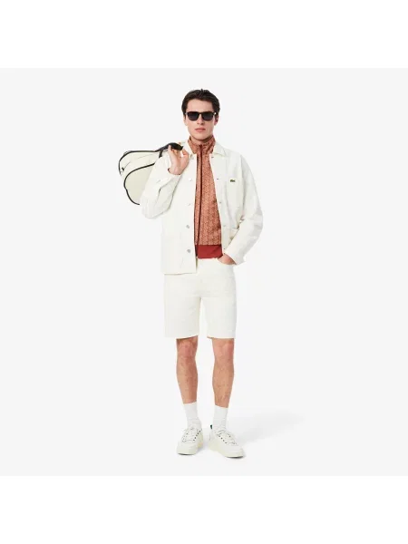 Lacoste Żakardowa Bluza Dresowa Paris Zapinana Na brązowy