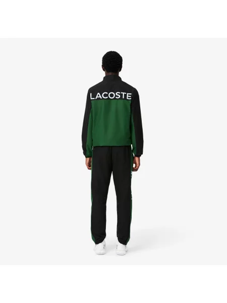 Lacoste Dres Z Zamkiem Z Blokadą Koloru Regular Fit czarny