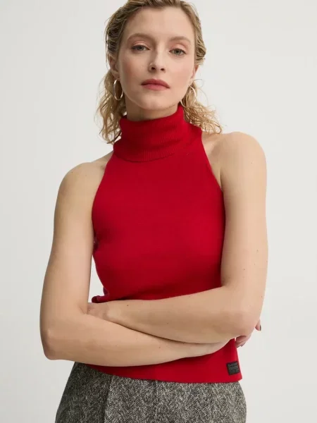 Елек G-Star Raw от лека материя с поло червено