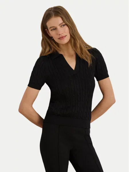 LAUREN RALPH LAUREN Pólóing fekete