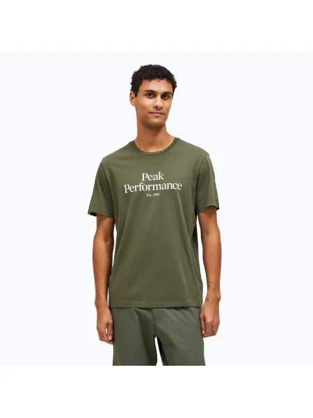 Férfi Peak Performance Original Tee pina needle póló. Méret: M zöld