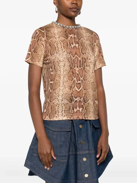 Koszulka Zimmermann z nadrukiem w wężowy wzór
