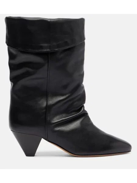 Cizme scurte Isabel Marant din piele negru