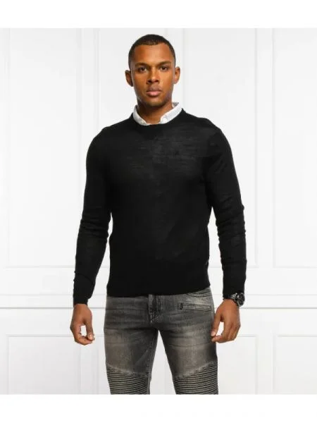 Armani Exchange De lână pulover negru