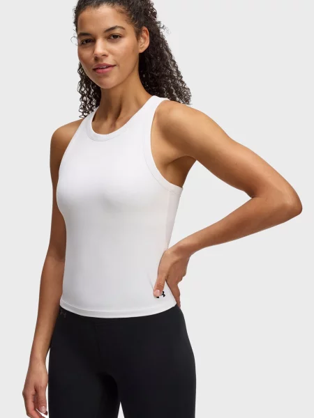 Спортивний топ Under Armour з високим коміром білий