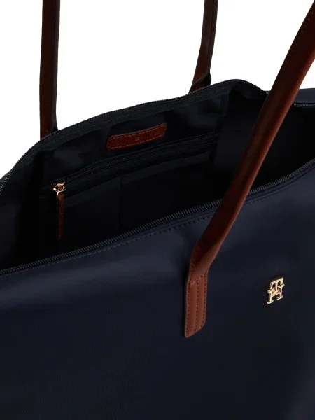 Shopper torbica Tommy Hilfiger temno modra