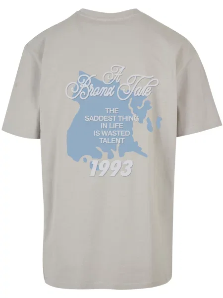 MT Upscale Tricou Bronx albastru / gri alb
