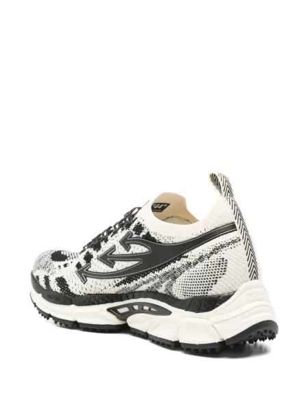 Sneakers Off-white με κορδόνια με δαντέλα λευκό