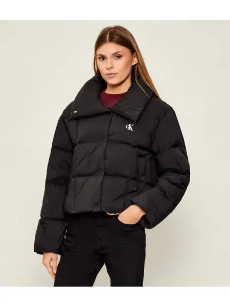 Jacheta Calvin Klein Jeans Short Down Puffer Jacket Black XS negru