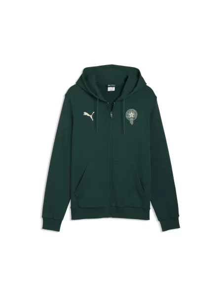 PUMA kurtka dresowa z kapturem Maroka ftblCulture Akcesoria S zielony