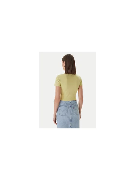 HUGO Póló Delanor Világoszöld Slim Fit