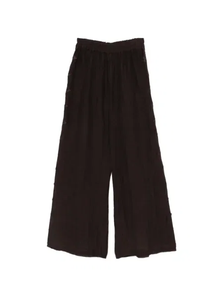 С широки крака панталон Maurizio Braschi кафяво