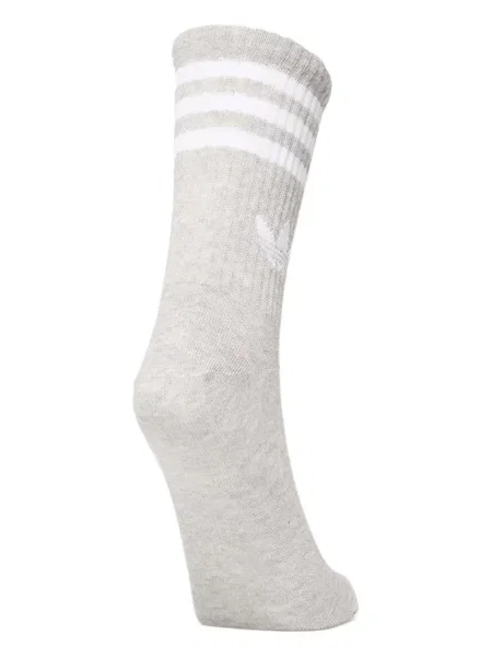 Șosete Adidas cu dungi cu tepi plasă maro