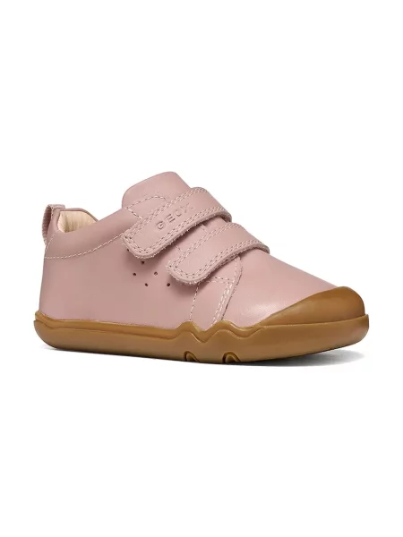 Geox pantofi pentru copii din piele STEPPIEUP Barefoot roz