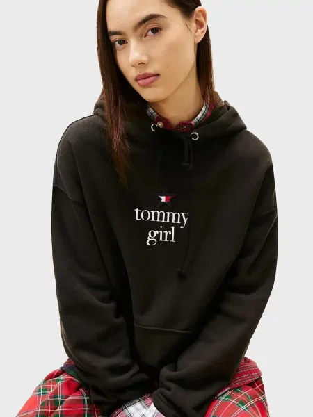 Толстовка Tommy Jeans чорна