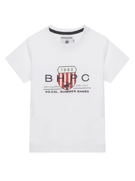 Beverly Hills Polo Club T-Shirt Regular Fit λευκό