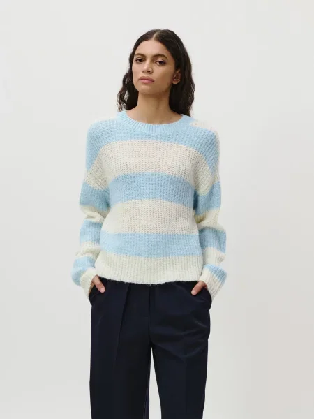 LeGer by Lena Gercke Pulover Florina albastru deschis / murdar alb
