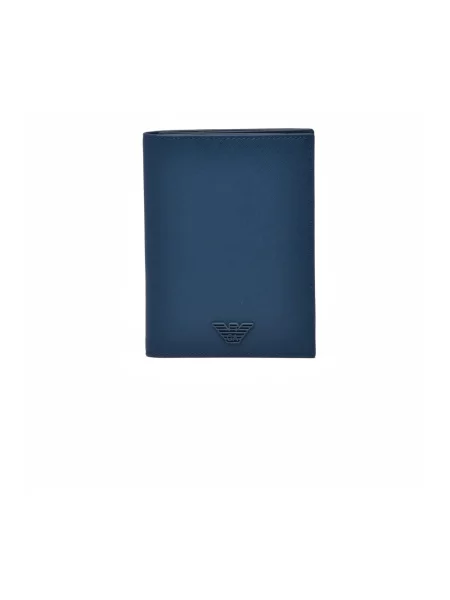 Portfel Emporio Armani niebieski