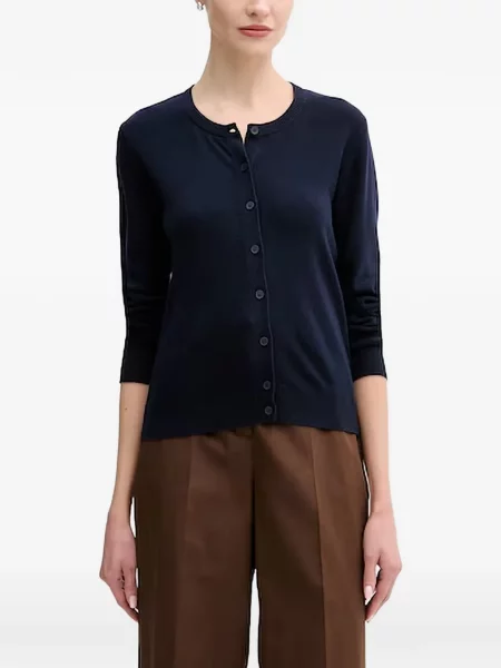 Cardigan Benetton tricotate albastru