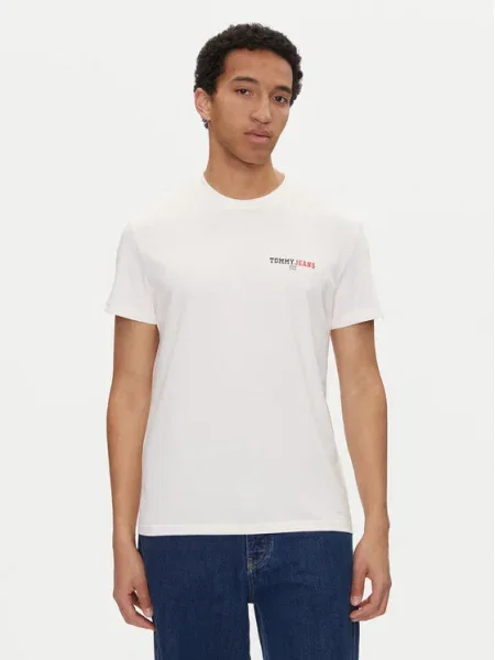 Tricou Tommy Jeans Reg Dna Graphic Tee White S alb